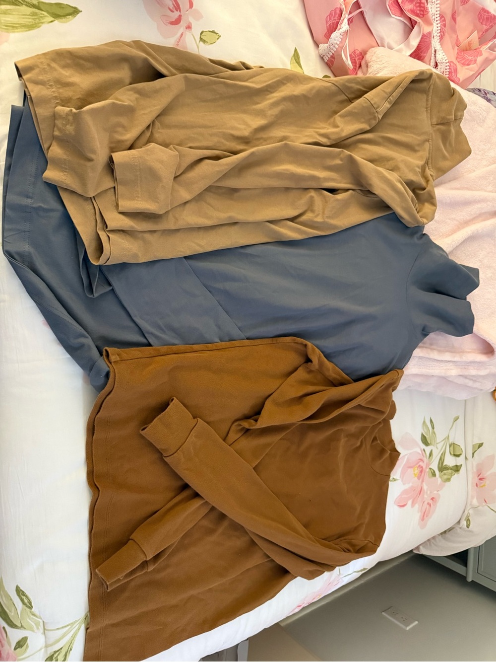 H&M Beige, Blue & Brown Men's Shirts - 3 Pack